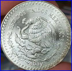1987 Mexico 1 oz silver Libertad Double Dot Double Die DDO
