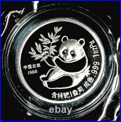 1988 Palladium China Proof 1 Oz Panda New York Exposition Sealed Coin Box Coa