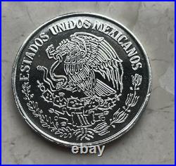 1990 Mexico 100000 100,000 Pesos Silver Pattern KM#? Pn245b