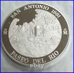 1991 Mexico Silver San Antonio Paseo Del Rio M772