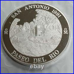 1991 Mexico Silver San Antonio Paseo Del Rio M772