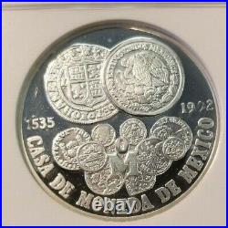 1992 Mexico 34g Silver Medal Splendor Of Thirty Centuries Ngc Pf 66 Ultra Cameo