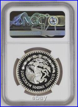 1992 Mexico Silver Libertad 1 Onza NGC PF 69 Missing Feather LOW Population