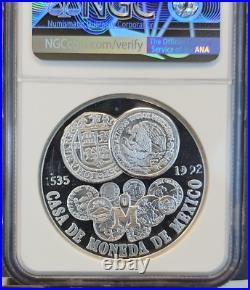 1992 Mexico Silver Medal Splendor Of Thirty Centuries Ngc Pf 66 Ultra Cameo Top