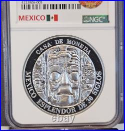 1992 Mexico Silver Medal Splendor Of Thirty Centuries Ngc Pf 66 Ultra Cameo Top