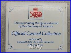 1992 Spain Official Caravel Proof Silver Collection 5 X. 925 Silver Coins