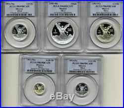 1993 MO 1.9 Onza Oz Silver Mexican Libertad Proof Set PCGS PR 69 DCAM 5 Coins