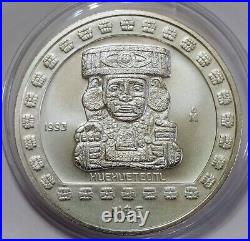1993 Mexico $5 Pesos Precolombina Azteca Huehueteotl