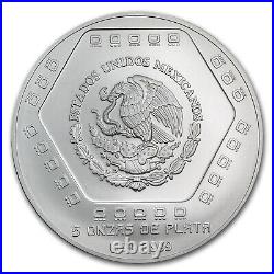 1994 Mexico 5 oz Silver 10 Pesos Piramide del Castillo BU SKU #55285