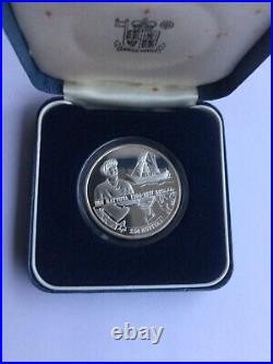 1995 Maldives 250 rufiyaa Explorer Ibn Battuta Ship proof silver coin Rare