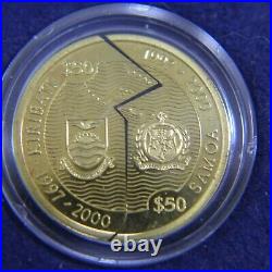 1997-2000 Kiribati Samoa Millennium 2000 5 Coin Set New Age Gold Two Part Coins