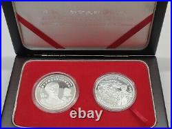 1998 Canada And China Coin Collection Dr Norman Bethune 2 Coins Fine Silver