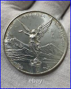 1999 Mexican 1 Oz Plata Pura. 999 Silver Libertad (scarce Coin)