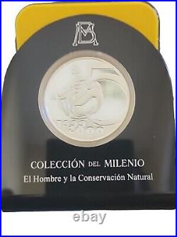 1999 Mexico 5 Pesos PROOF 1 oz Aztec Bird UNCIRCULATED With Certification