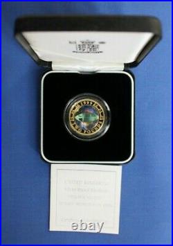 1999 Silver Piedfort Proof £2 coin Rugby World Cup in Case with COA