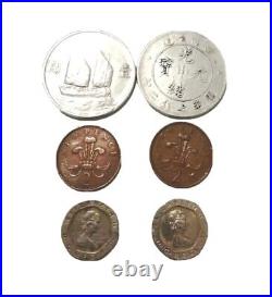 2 new pence 1971 2 1982 20 Pence 1 silver Chinese Dragon 1 1934 Chinese silver D
