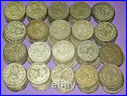 20 Large Silver Mexico Un Peso Coins! Jose Morelos