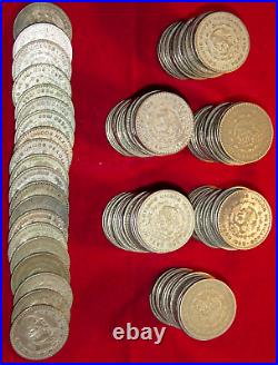 20 Silver Mexico Un Peso Coins! Jose Morelos & Eagle