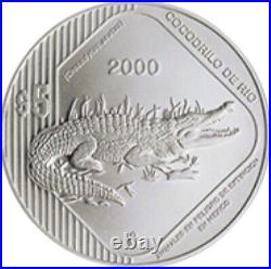 2000-2001 Mexico Silver 10 Coins Collection Animales en Peligro de Extincion