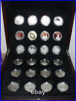 2003 Lord of The Rings 24 Silver Proof Coins Set! Scarce