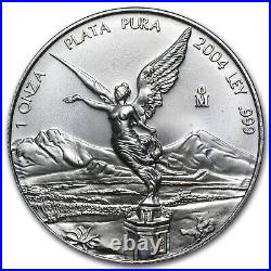 2004 Mexico 1 oz Silver Libertad BU SKU #1113