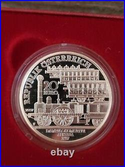 2007 20 Euro Silver Proof Kaiser Ferdinands Nordbahn Coin