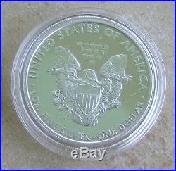 2009 Lustrous Silver Eagle Proof DC Overstrike & Coin World Overstruck Proofed