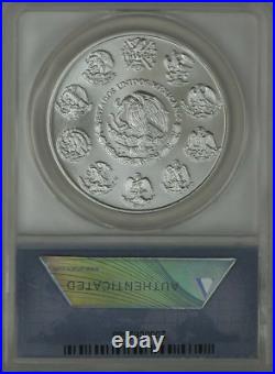 2010-Mo 1 ONCE MEXICO LIBERTAD WINGED VICTORY KM#639 PERFECT ANACS MS70 TOP POP