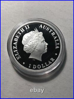 2011 Discover Austalia, Dream Series Emu 1 oz Silver Coin with Box and COA