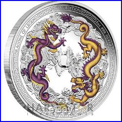 2012 Dragons Of Legend Special Edition 5 Oz. Chinese Dragon Coin Ogp Coa