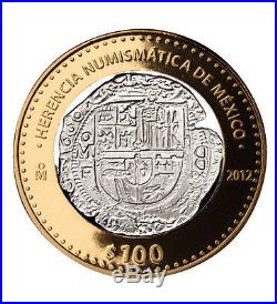 2012 Heritage Numismatico PF 6 coin Treasure Coins of Mexico 2nd Set