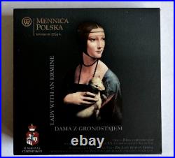 2012 Lady with an eminent Renaissance Masterpiece silver coin