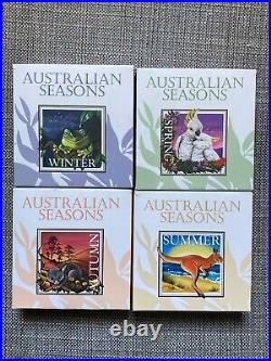 2013 Australian Seasons 4 Coin Set Perth Mint Winter Spring Autumn Summer