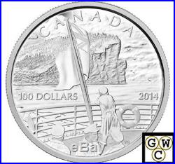 2014 $100 Fine Silver Coin 100th Ann. Of The Declaration- First World War(13987)