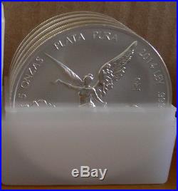 2014 5oz Silver Libertad Mexican Coin BU in Air-Tites Capsu KEY DATE 6400 MINTED