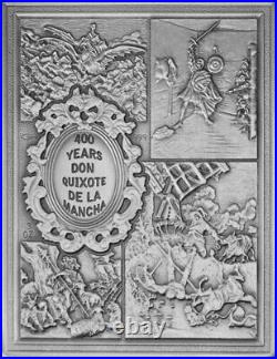 2015 400 years Don Quixote de la Mancha 3 oz Silver Coin Niue