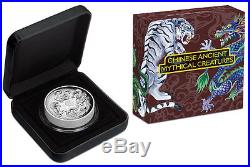 2015 Australia Tuvalu Mythical Creatures 5oz Dragon Phoenix Silver Coin
