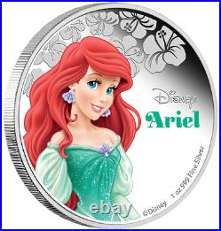 2015 Disney Ariel 1 oz silver coin