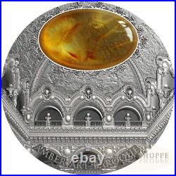 2016 Baroque Amber Art 2 oz Pure Silver Ultra High Relief Coin