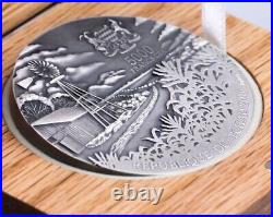 2016 Brenham Meteorite Meteorite art Series 5 oz Silver Coin Chad