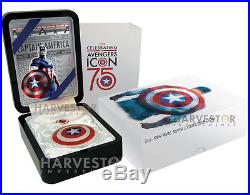 2016 Captain America Shield 2 Oz Dome-shaped Coin Collector Case With Extras