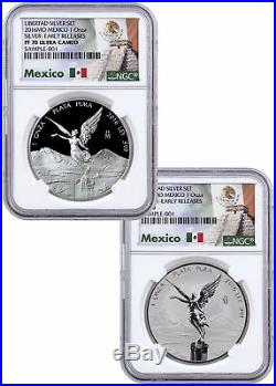 2016 Mexico 1 oz Silver Libertad Proof + Rev Proof 2-Coin NGC PF70 ER SKU44631