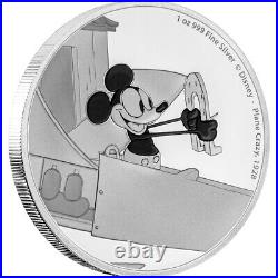 2016 Mickey Mouse plane crazy 1 oz pure silver coin