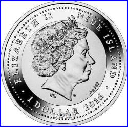 2016 Siberian Husky 1 oz silver coin