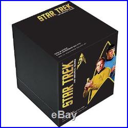 2016 Star Trek 50th Anniv Silver 2 Coin Set Enterprise Kirk Spock Transporter