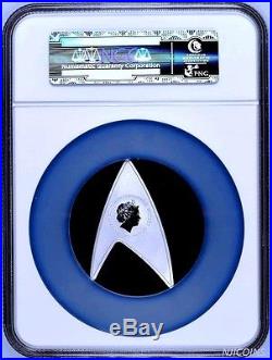 2016 Star Trek 50th Anniversary 1oz Silver Reverse Proof DELTA Coin NGC PF70