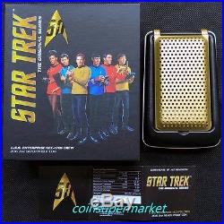 2016 Star Trek Original U. S. S. Enterprise NCC-1701 Crew 2oz Silver Proof Coin