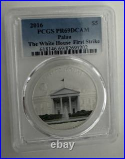 2016 white house PR69DCAM Silver coin