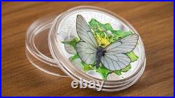2017 Exotic Butterflies in 3D aporia Crataegi 25g pure silver coin