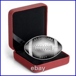 2017 Football Shaped and Curved coin 1 oz fine silver coin RCM